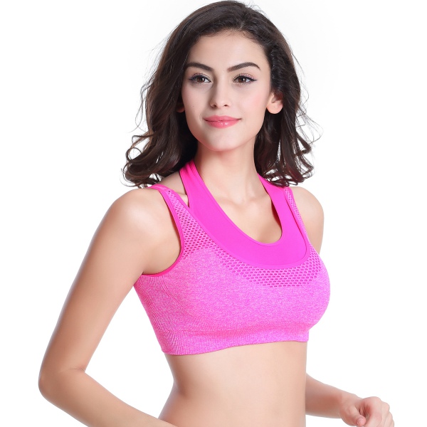 Women Seamless Racerback Sports Bra Yoga Fittness Jogging Crop Top